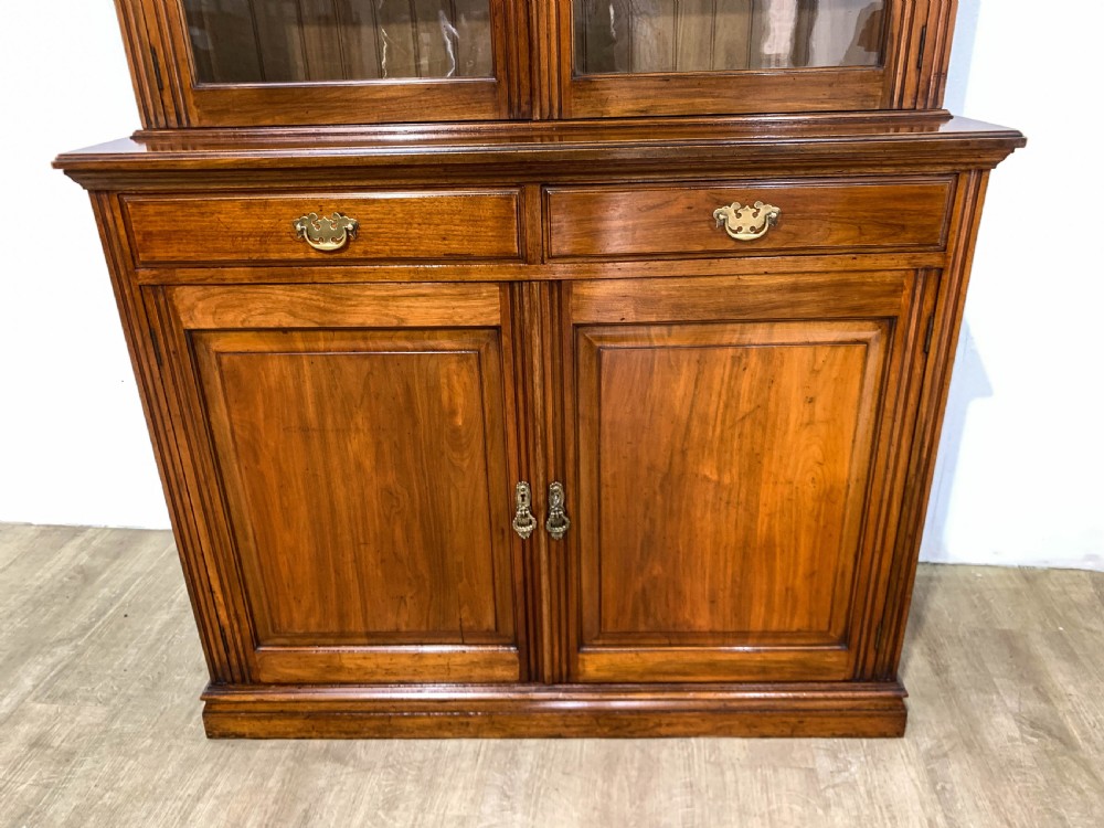 A Victorian Library Bookcase in Walnut c 1890 View II