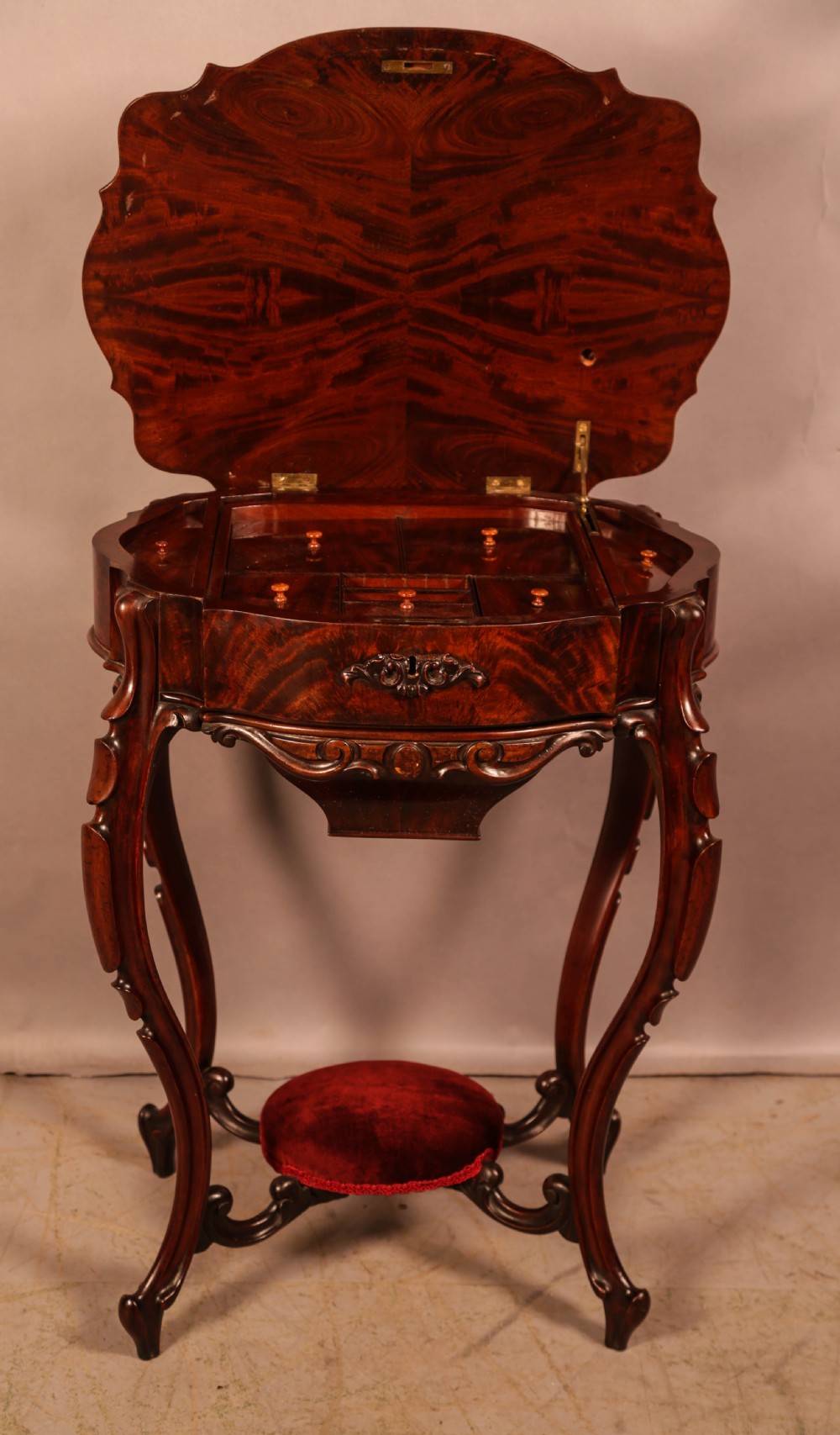 A Victorian Ladies Sewing Table  View V