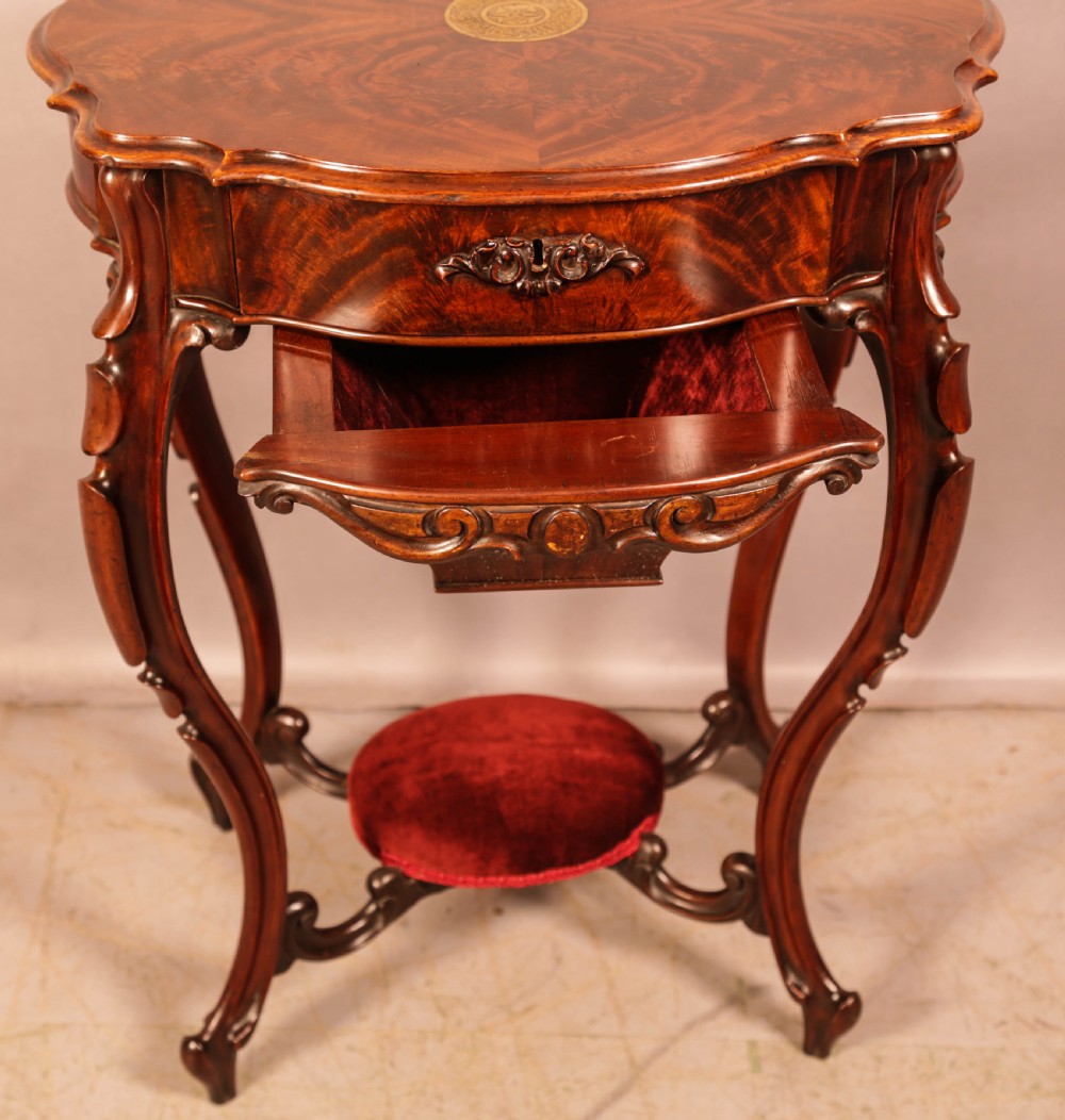 A Victorian Ladies Sewing Table  View XIII