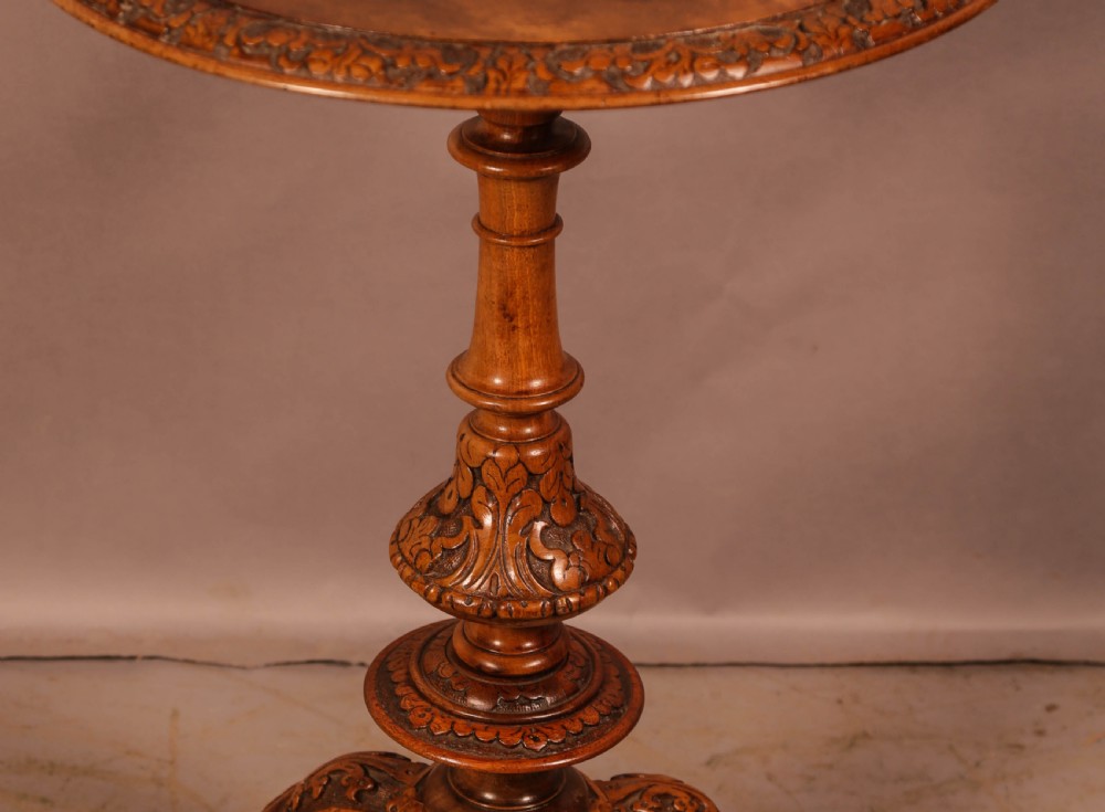 A Victorian Burr Walnut Occaisional Table  View III