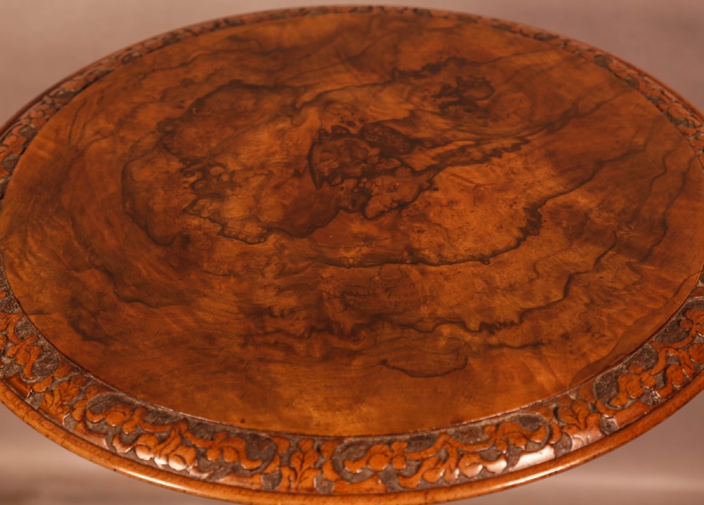 A Victorian Burr Walnut Occaisional Table  View IV