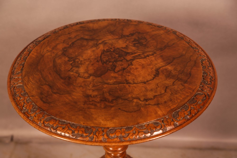A Victorian Burr Walnut Occaisional Table  View V
