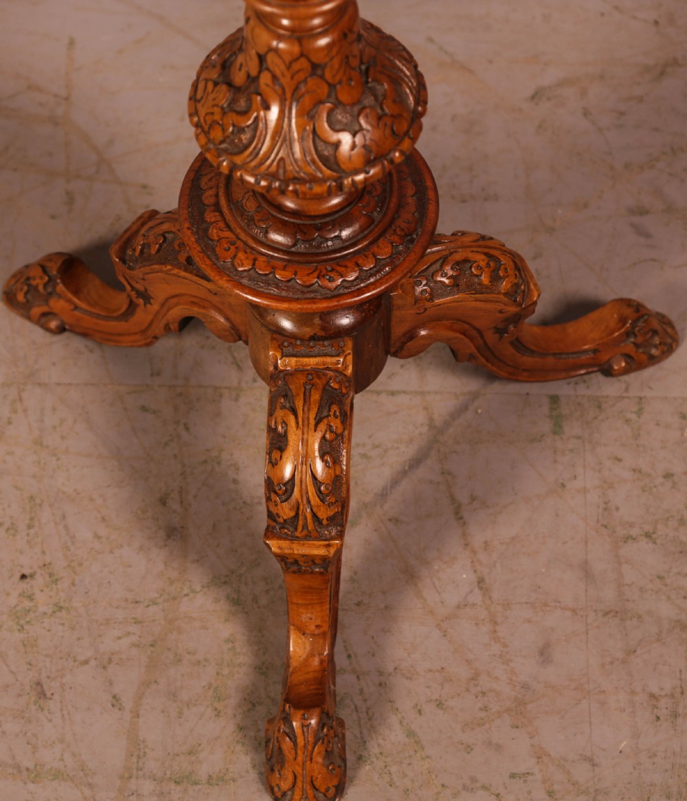 A Victorian Burr Walnut Occaisional Table  View VI