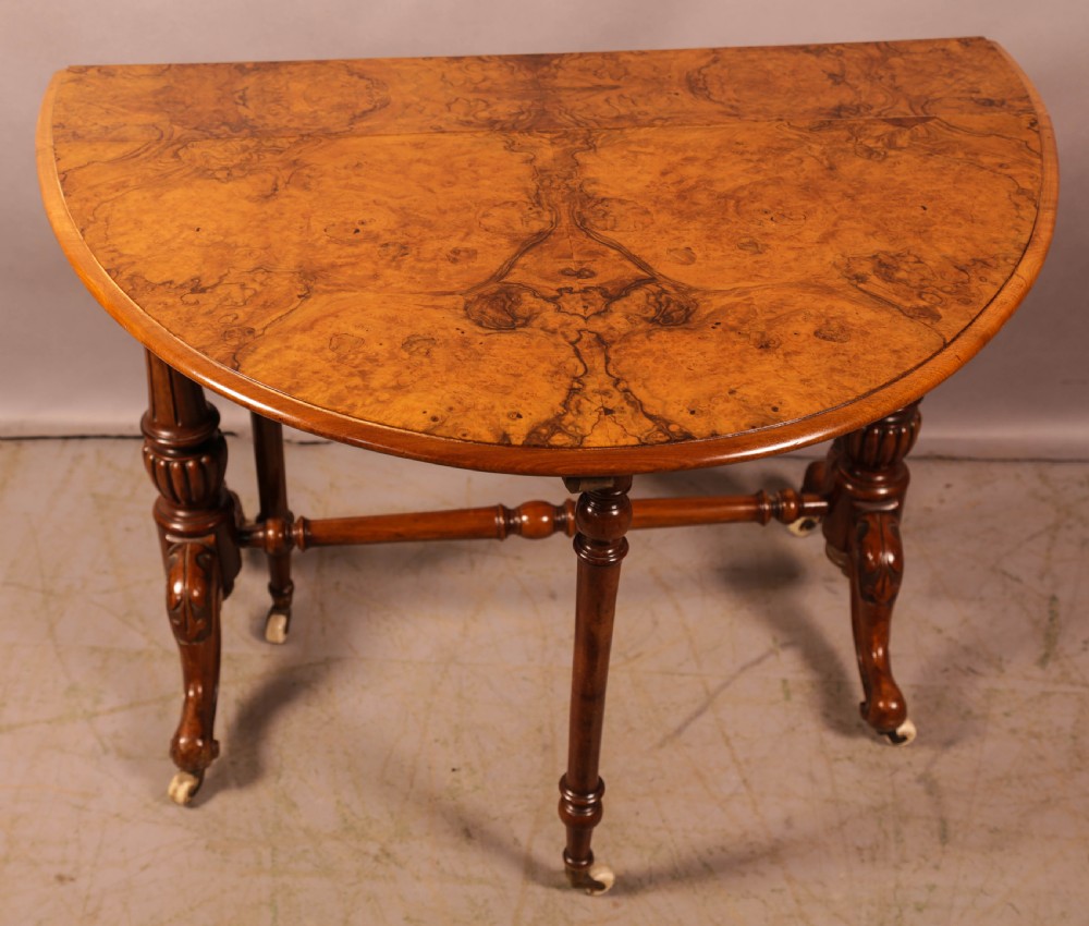 A Victorian Burr Walnut Sutherland Table View II