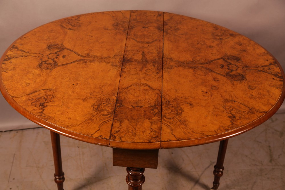 A Victorian Burr Walnut Sutherland Table View VII