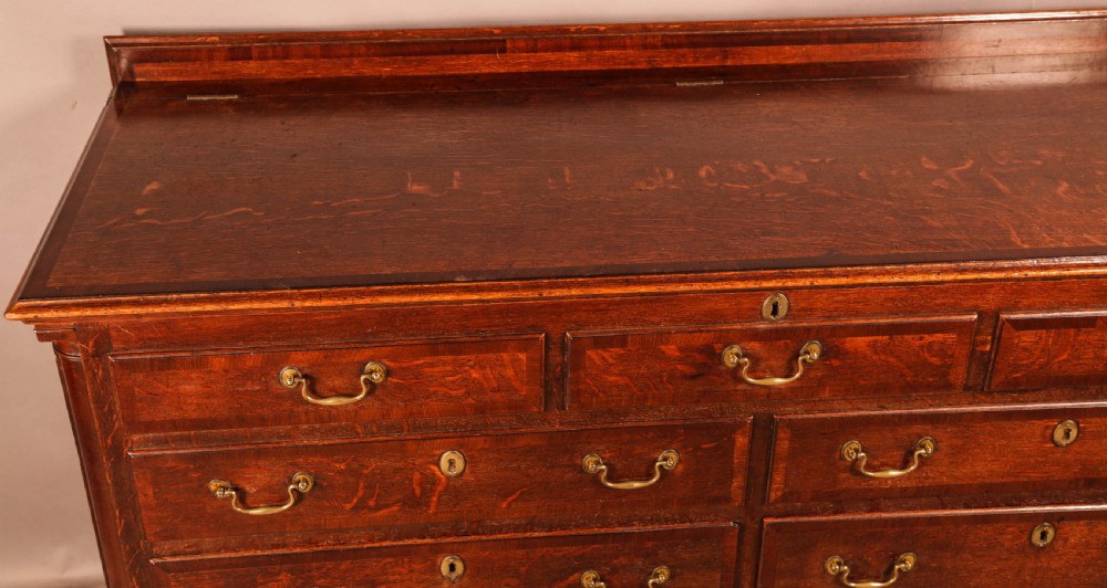 An Oak Dower Chest lift top and 4 drawers View IV