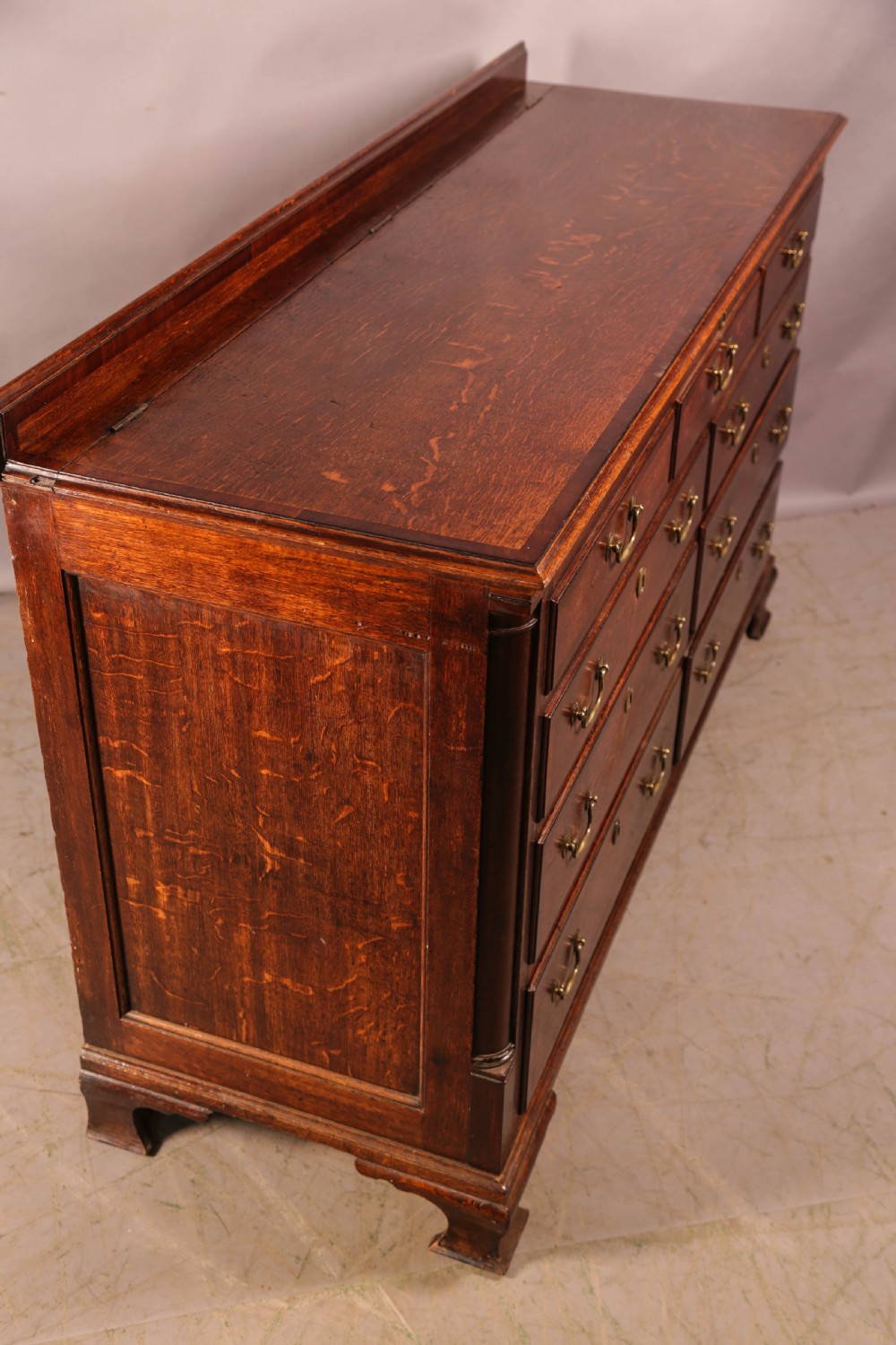 An Oak Dower Chest lift top and 4 drawers View IX