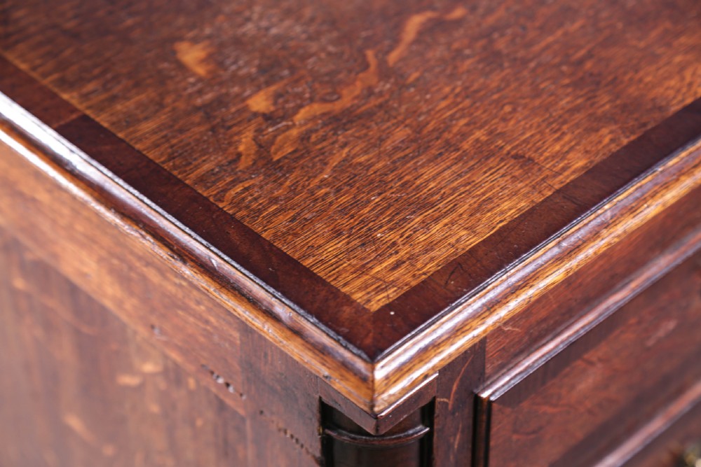 An Oak Dower Chest lift top and 4 drawers View X