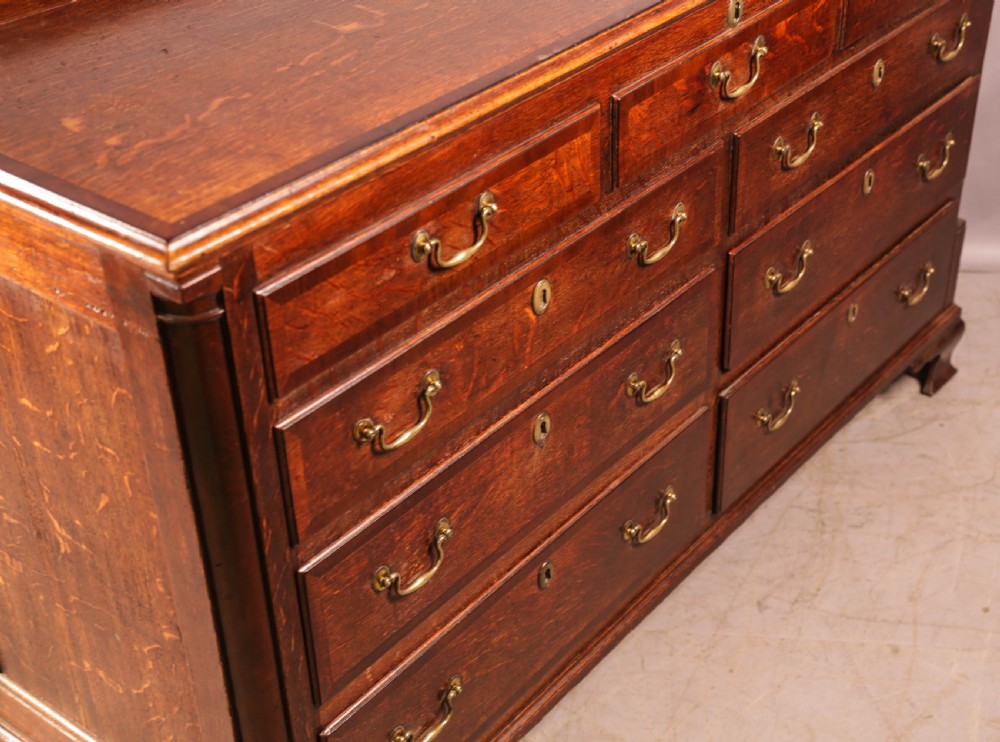 An Oak Dower Chest lift top and 4 drawers View XII