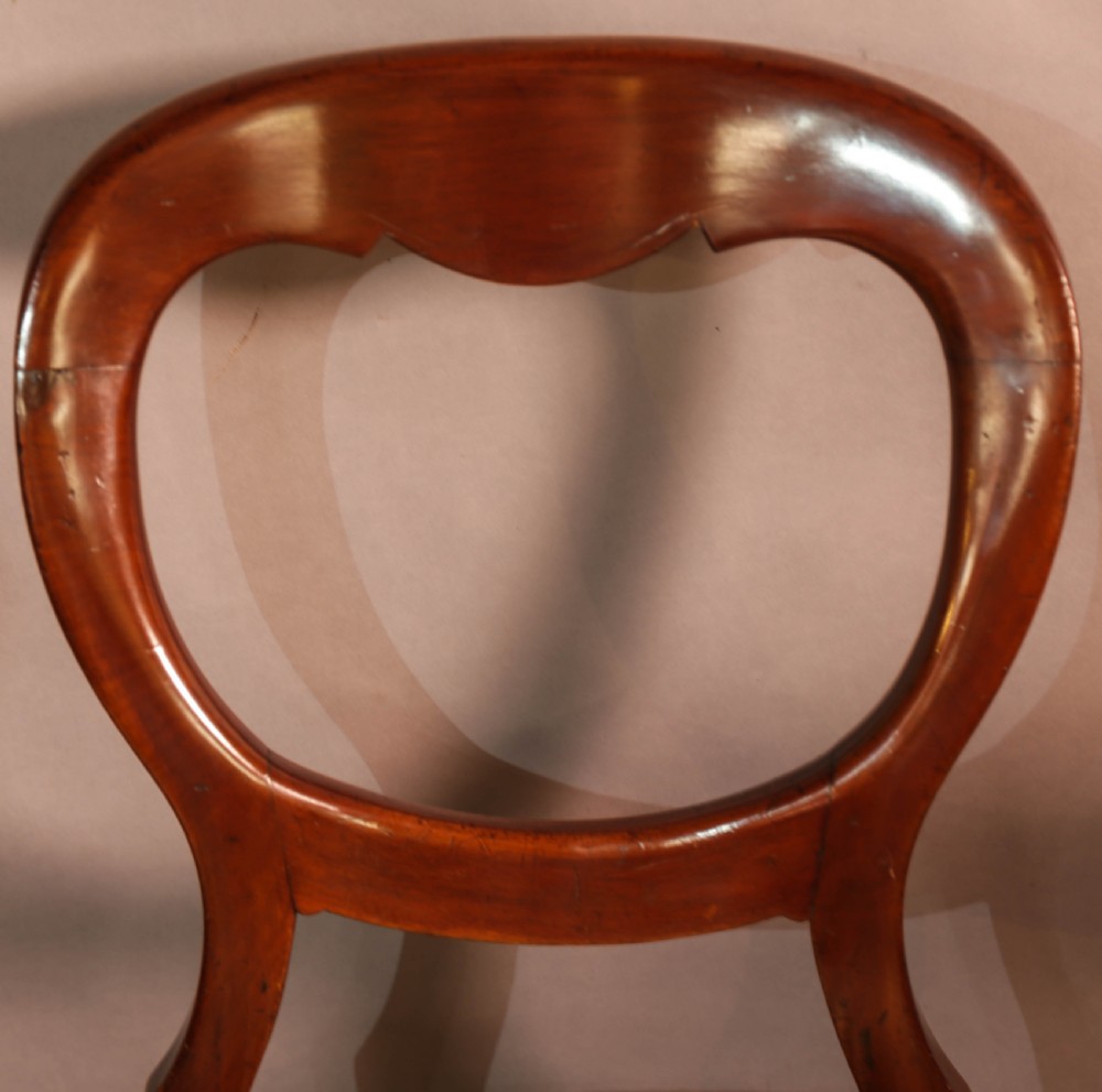 A Set of 12 victorian Mahogany Balloon Back Dining Chairs View VIII