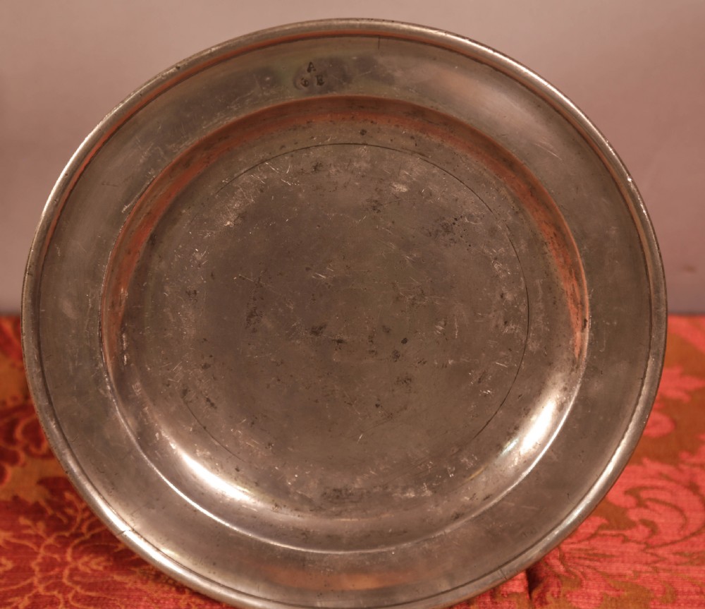 An 18th century Pewter Plate