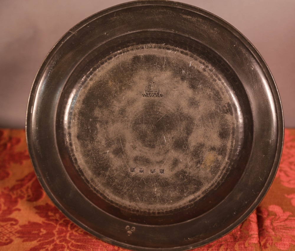 An 18th century Pewter Plate View III