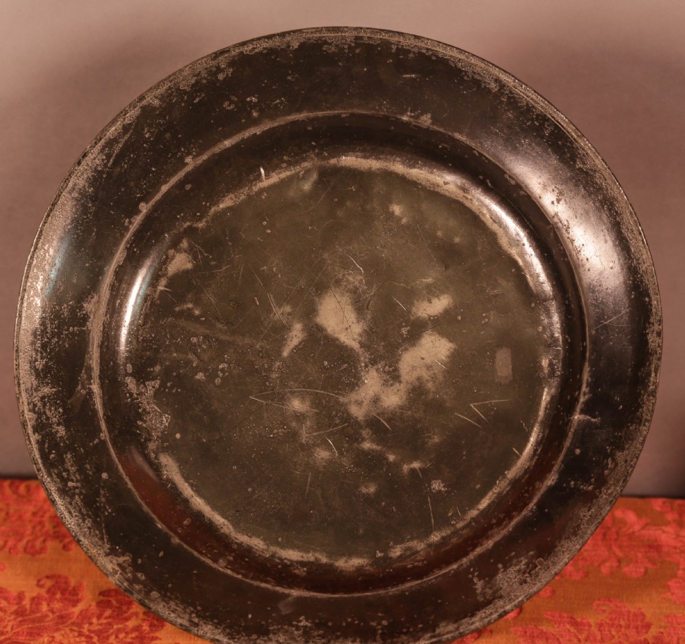 A Single Large Pewter Charger View IV