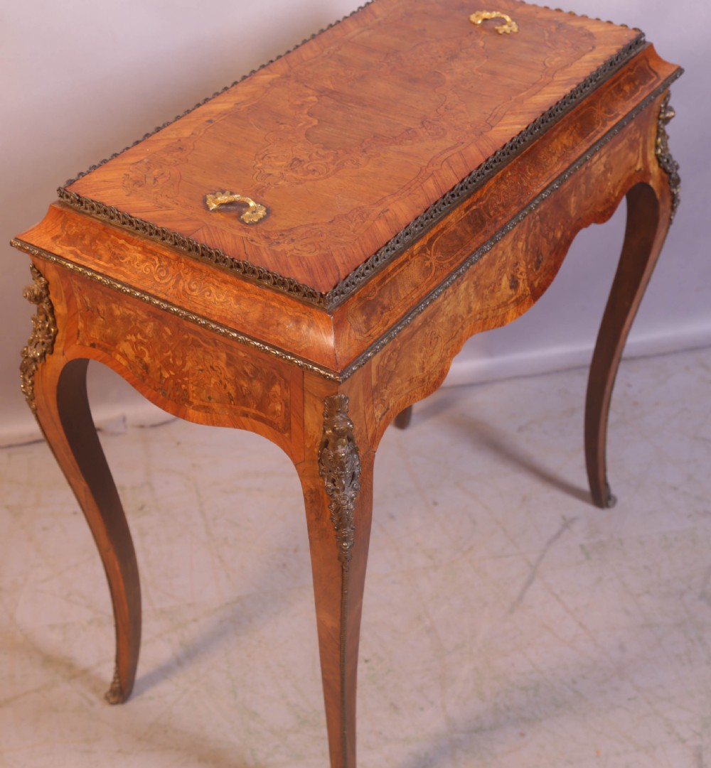 A Victorian Burr Walnut Cellorette View V