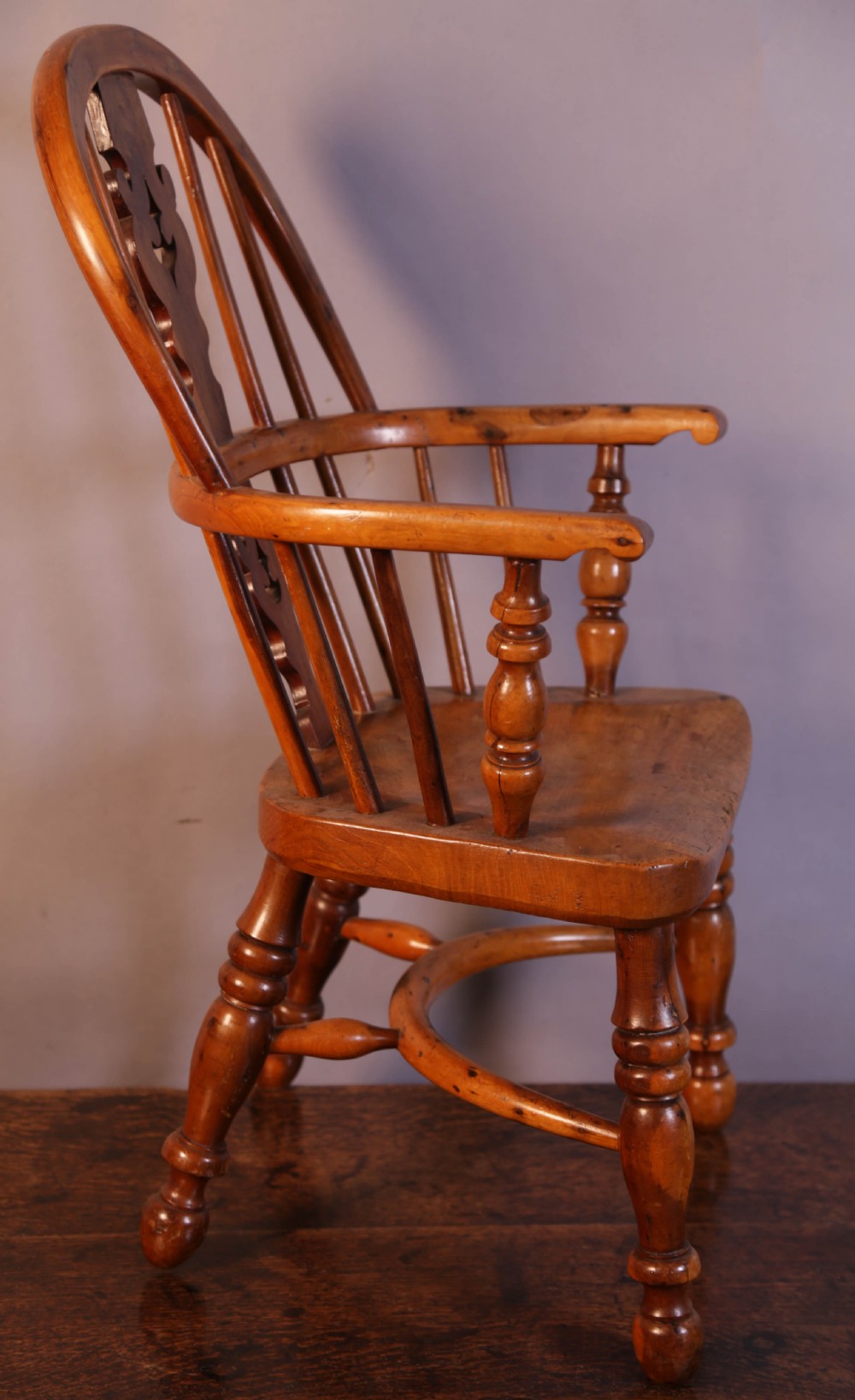 A Childs Yew Wood Windsor chair View III