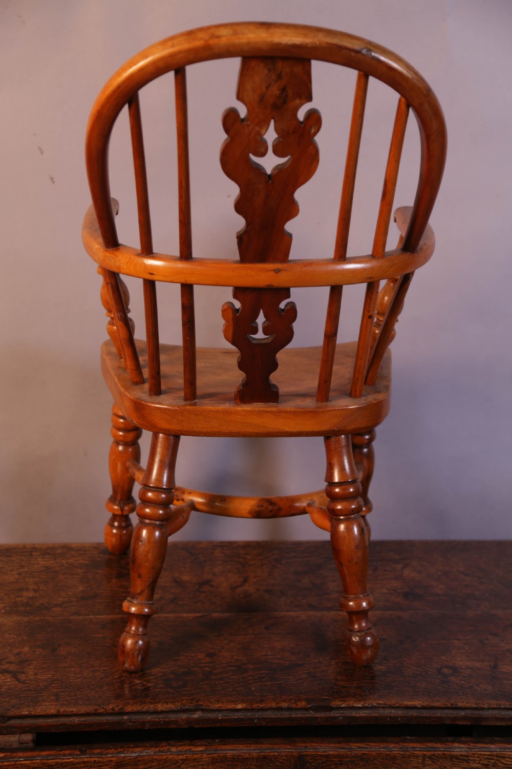 A Childs Yew Wood Windsor chair View V