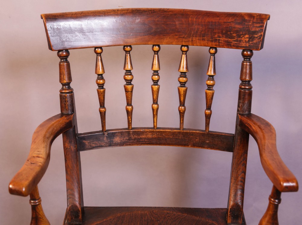 An unusual Ash and Elm Windsor Chair View VI