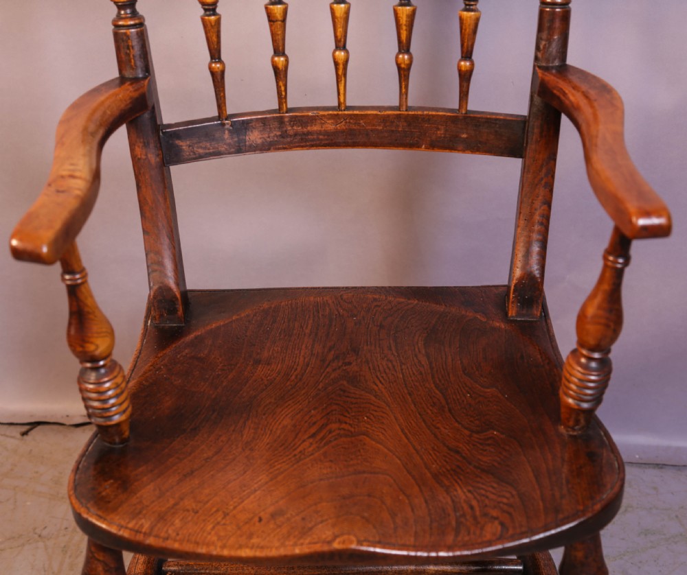 An unusual Ash and Elm Windsor Chair View VII