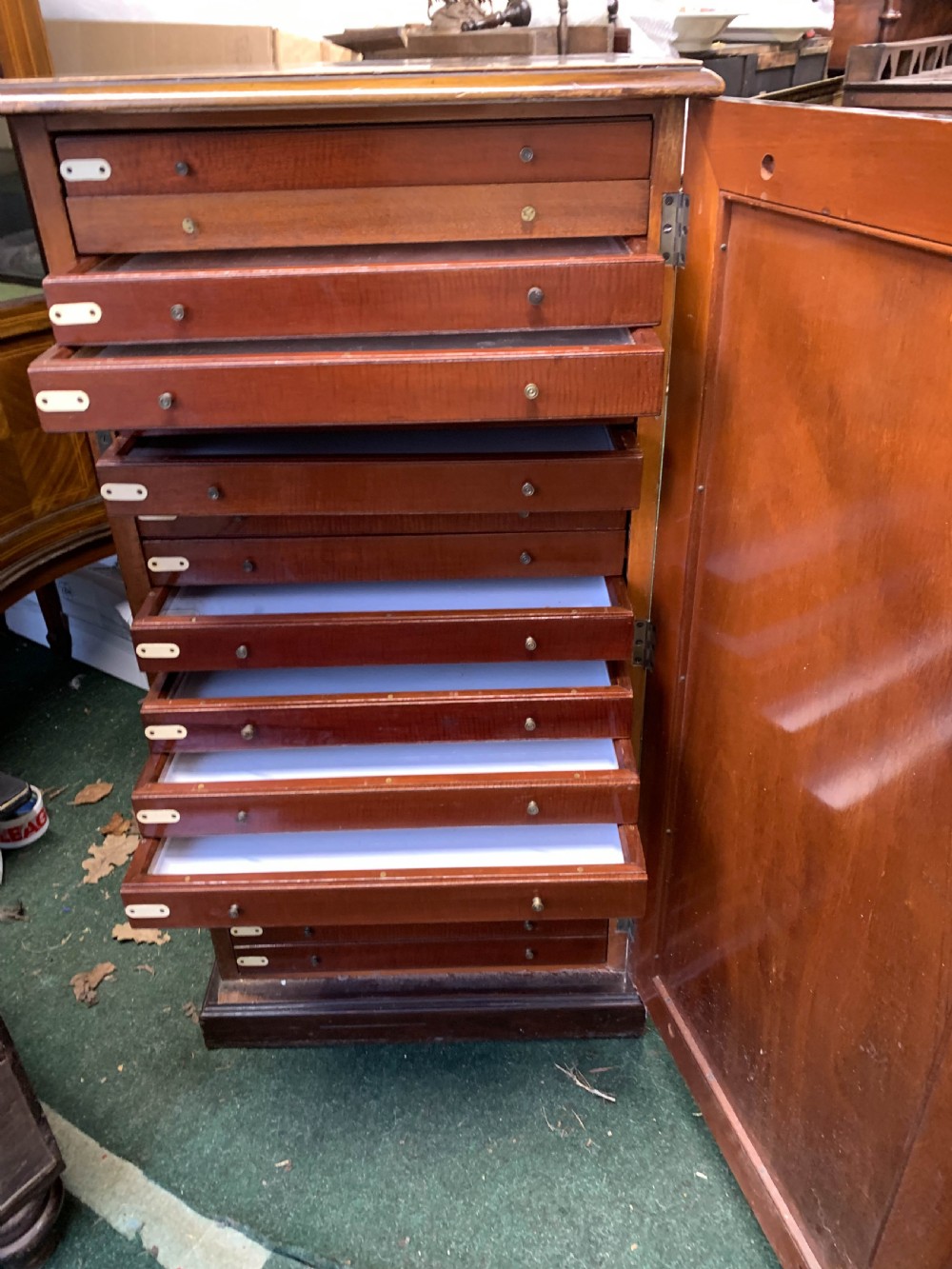 A Victorian 18 Drawer Collectors Cabinet View VI