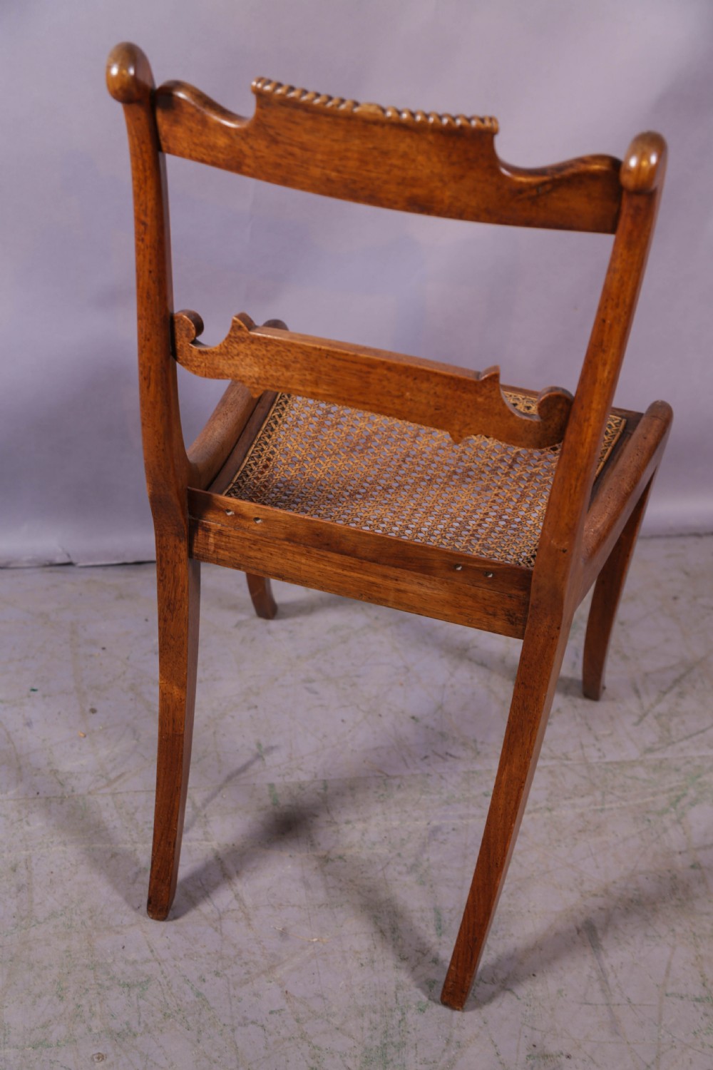 A Super set of 6 Regency dining chairs in rosewood with brass inlay View XI