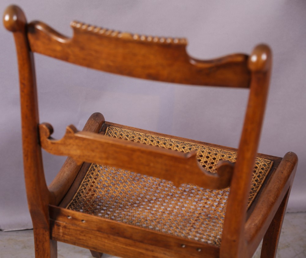 A Super set of 6 Regency dining chairs in rosewood with brass inlay View XII