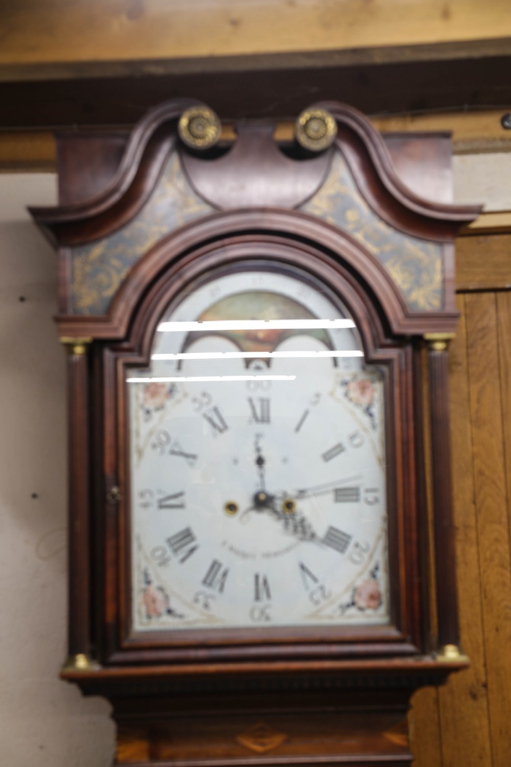 a Longcase clock by F Massry Newcastle View V