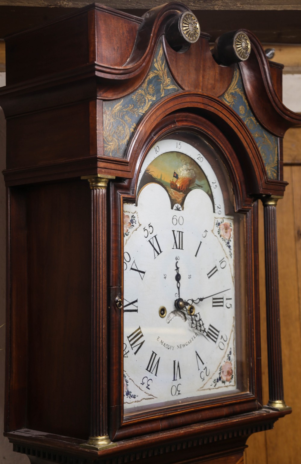 a Longcase clock by F Massry Newcastle View VIII