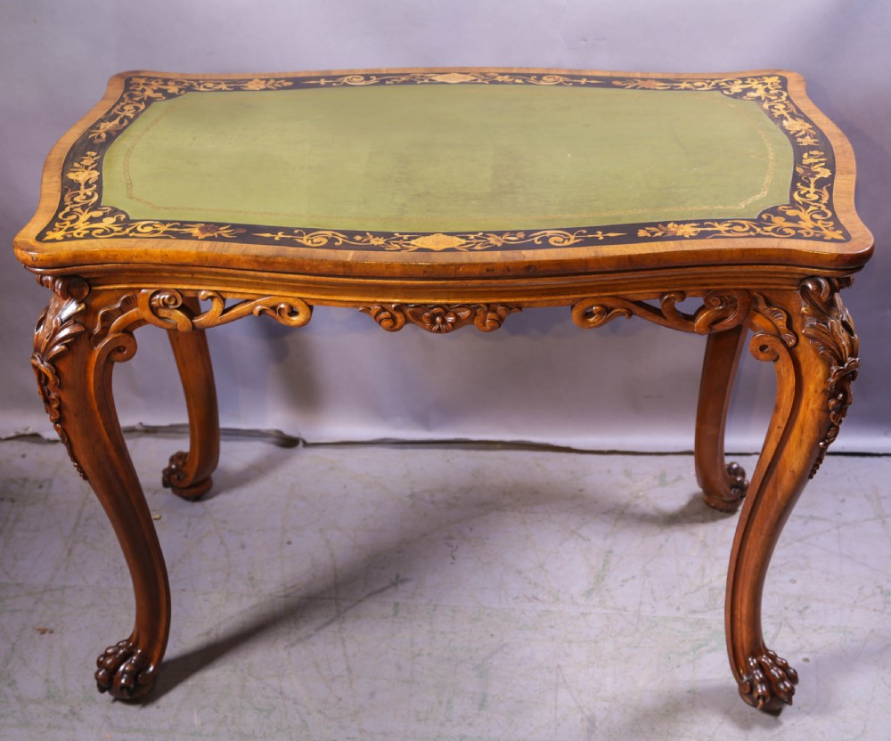 A Super Quality Victorian desk inlaid View III