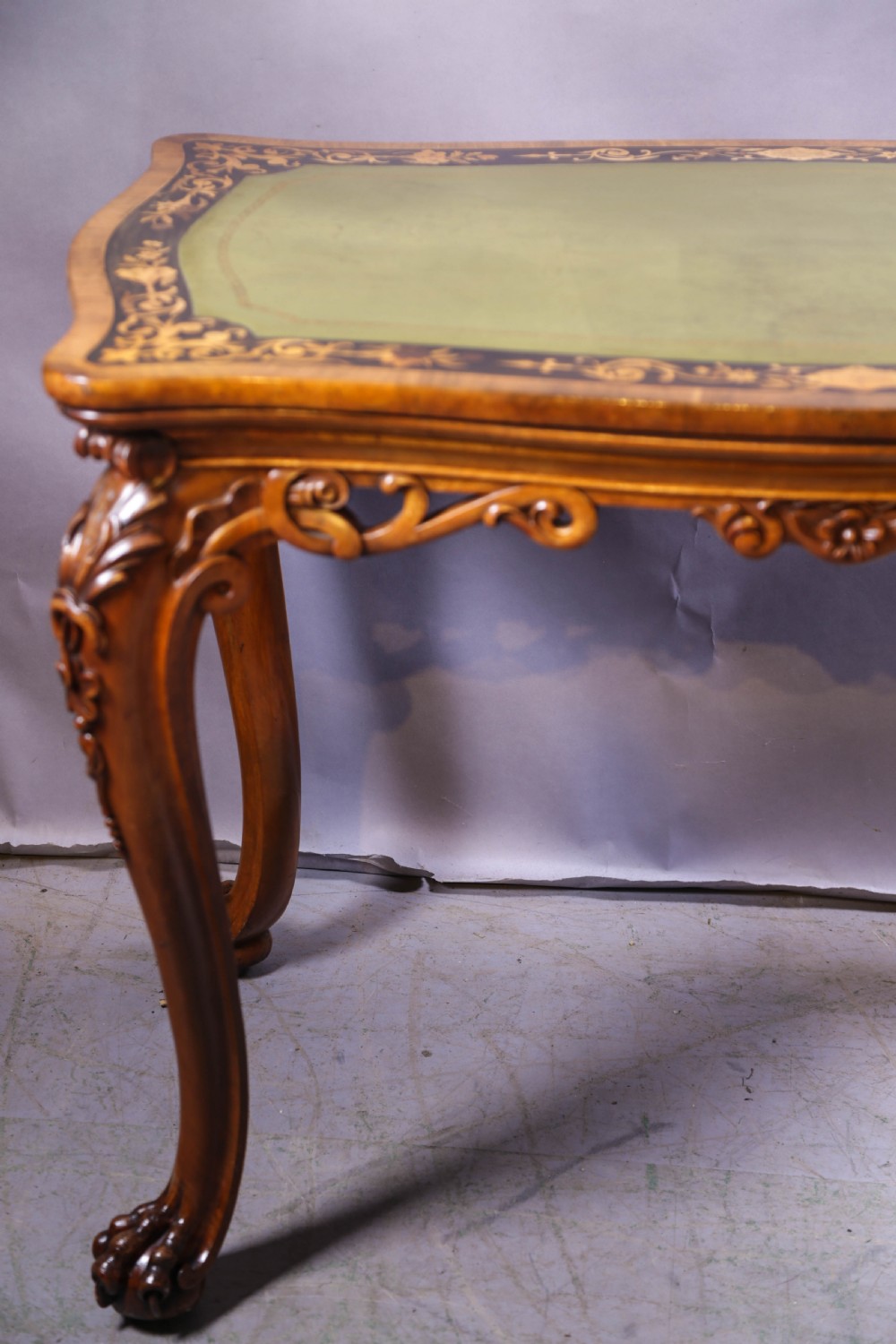 A Super Quality Victorian desk inlaid View IV