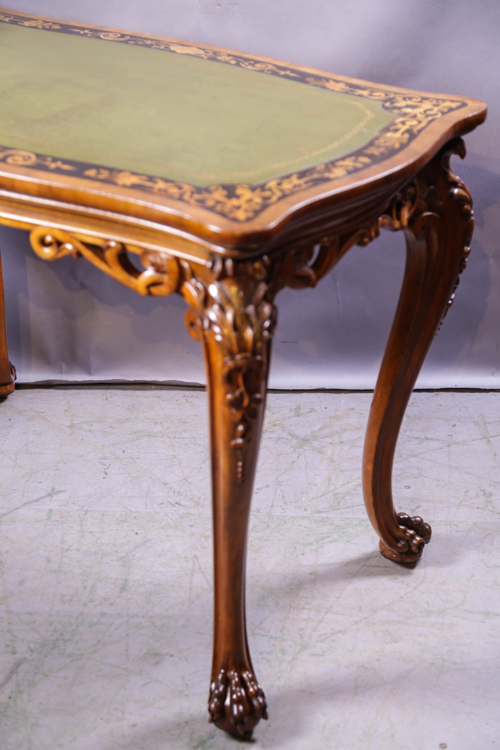 A Super Quality Victorian desk inlaid View V