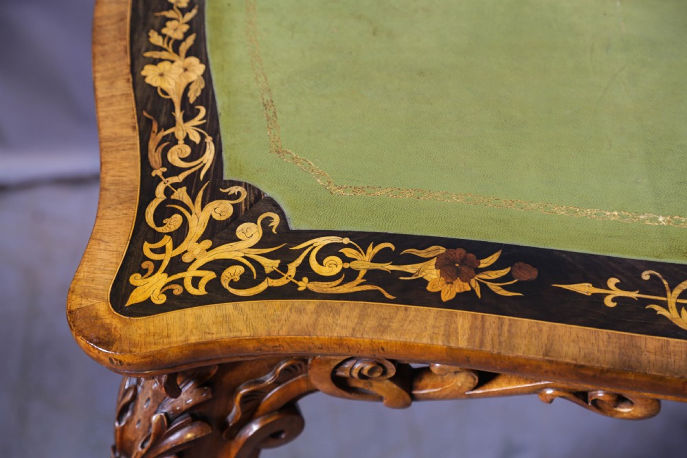 A Super Quality Victorian desk inlaid View VI