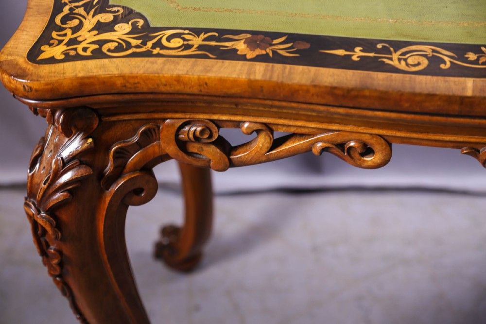 A Super Quality Victorian desk inlaid View VIII