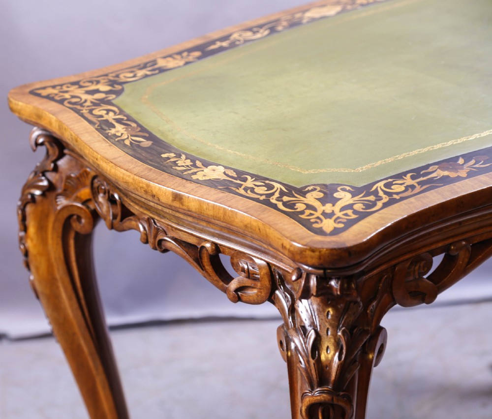 A Super Quality Victorian desk inlaid View XII