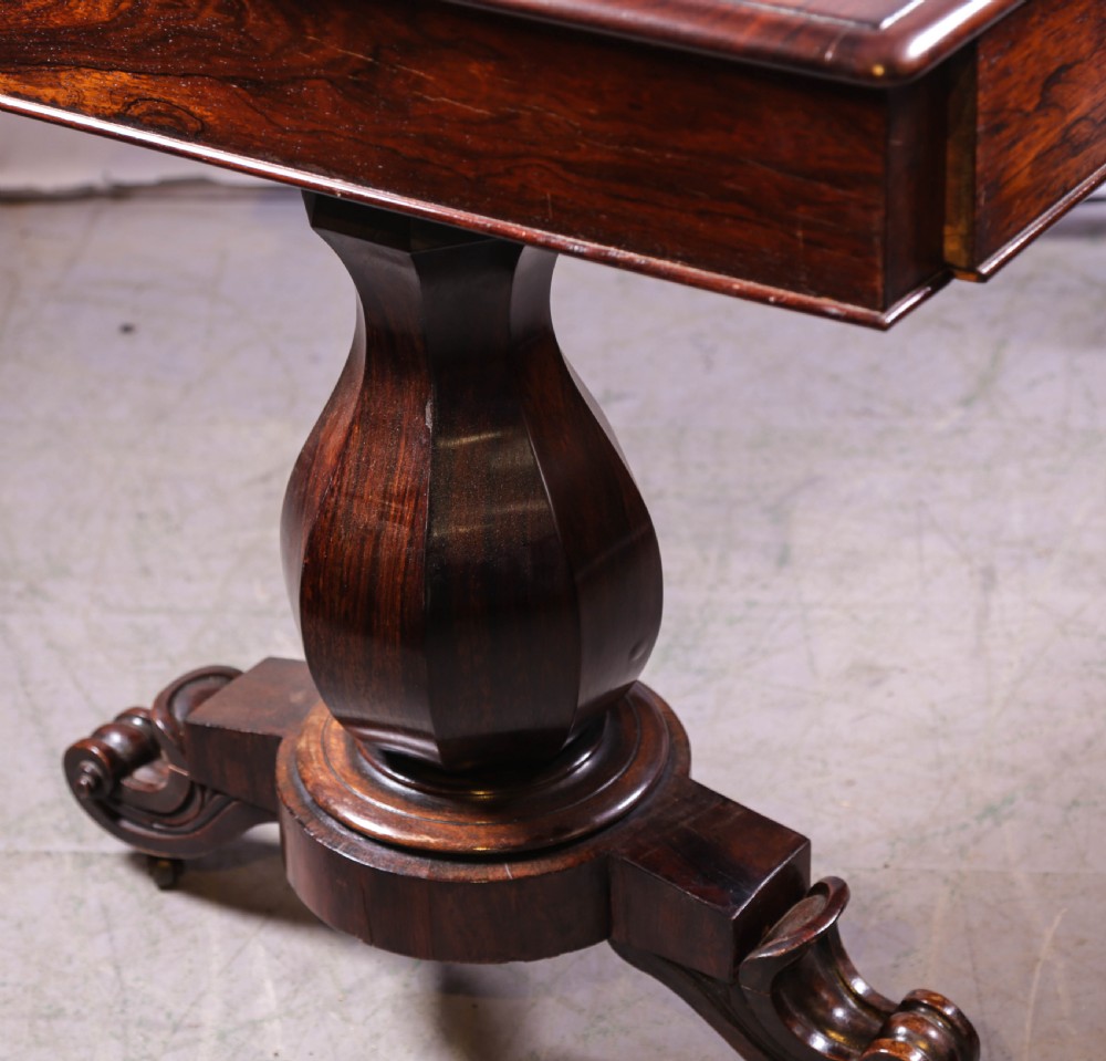 A Super quality Library table in Rosewood 3 drawers View V