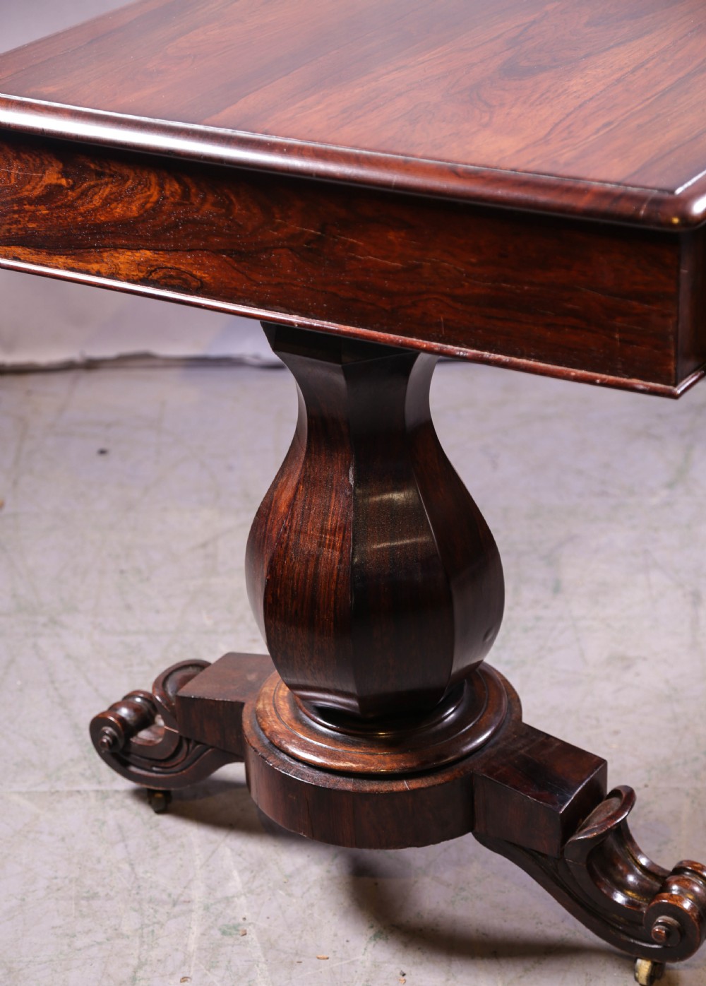 A Super quality Library table in Rosewood 3 drawers View VI