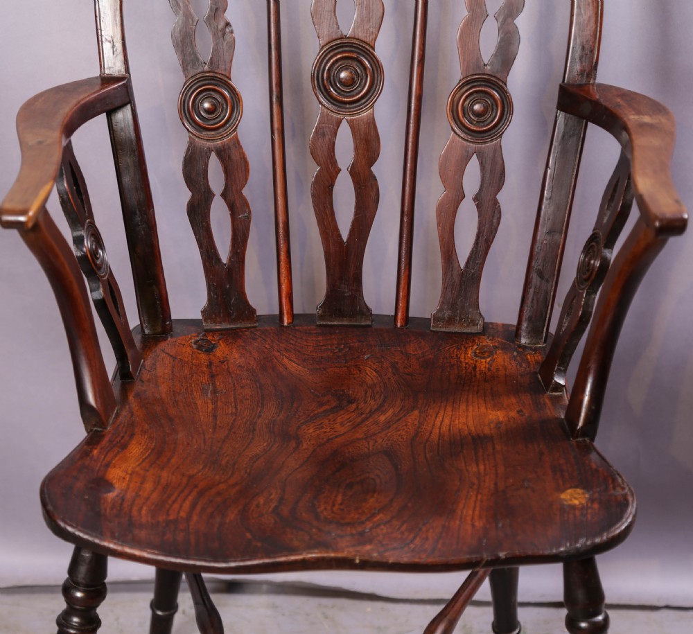 A Rare Thames Valley Windsor Chair in Yew wood View IV