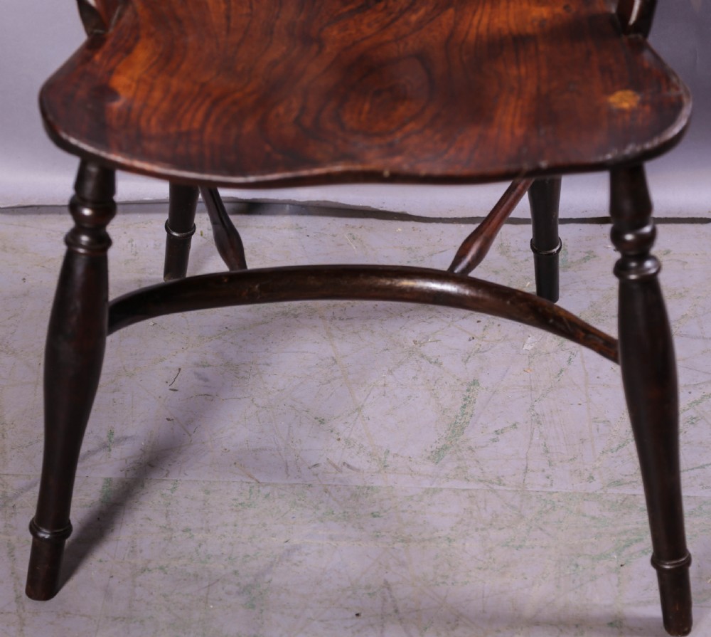 A Rare Thames Valley Windsor Chair in Yew wood View V