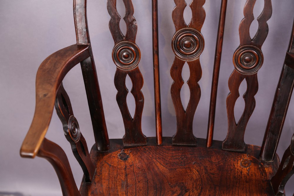 A Rare Thames Valley Windsor Chair in Yew wood View VII
