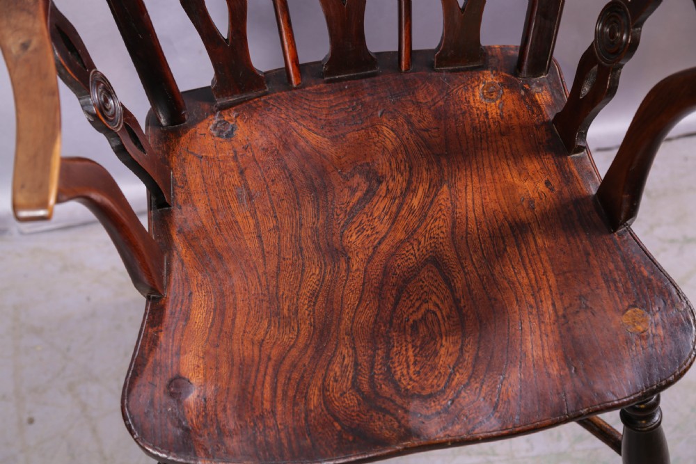 A Rare Thames Valley Windsor Chair in Yew wood View IX