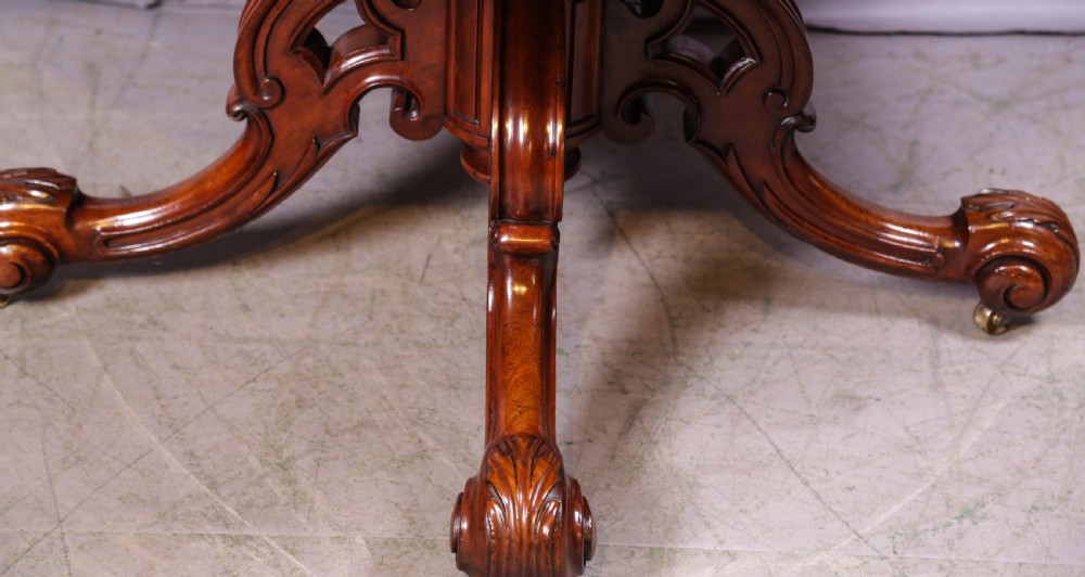 A Rare Victorian Mahogany Rent Table  View V