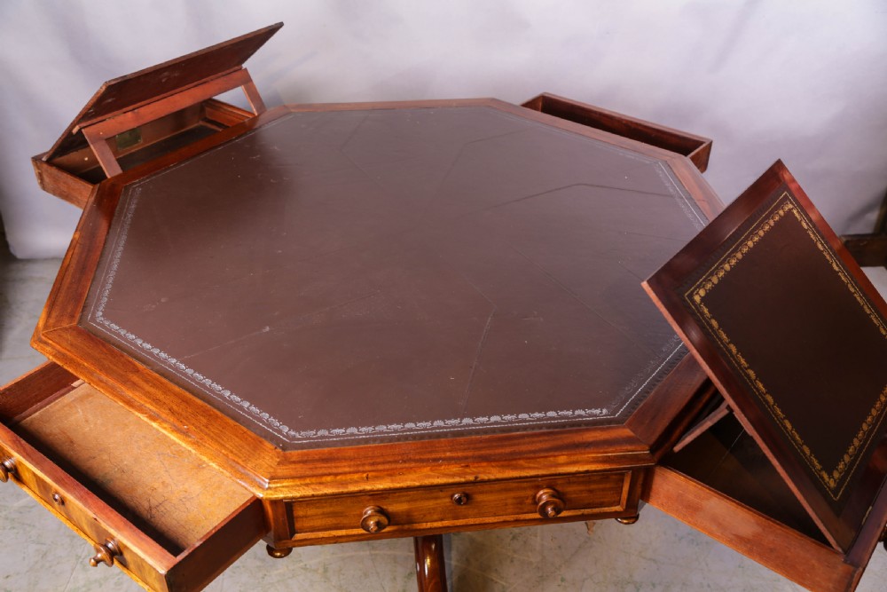 A Rare Victorian Mahogany Rent Table  View IX