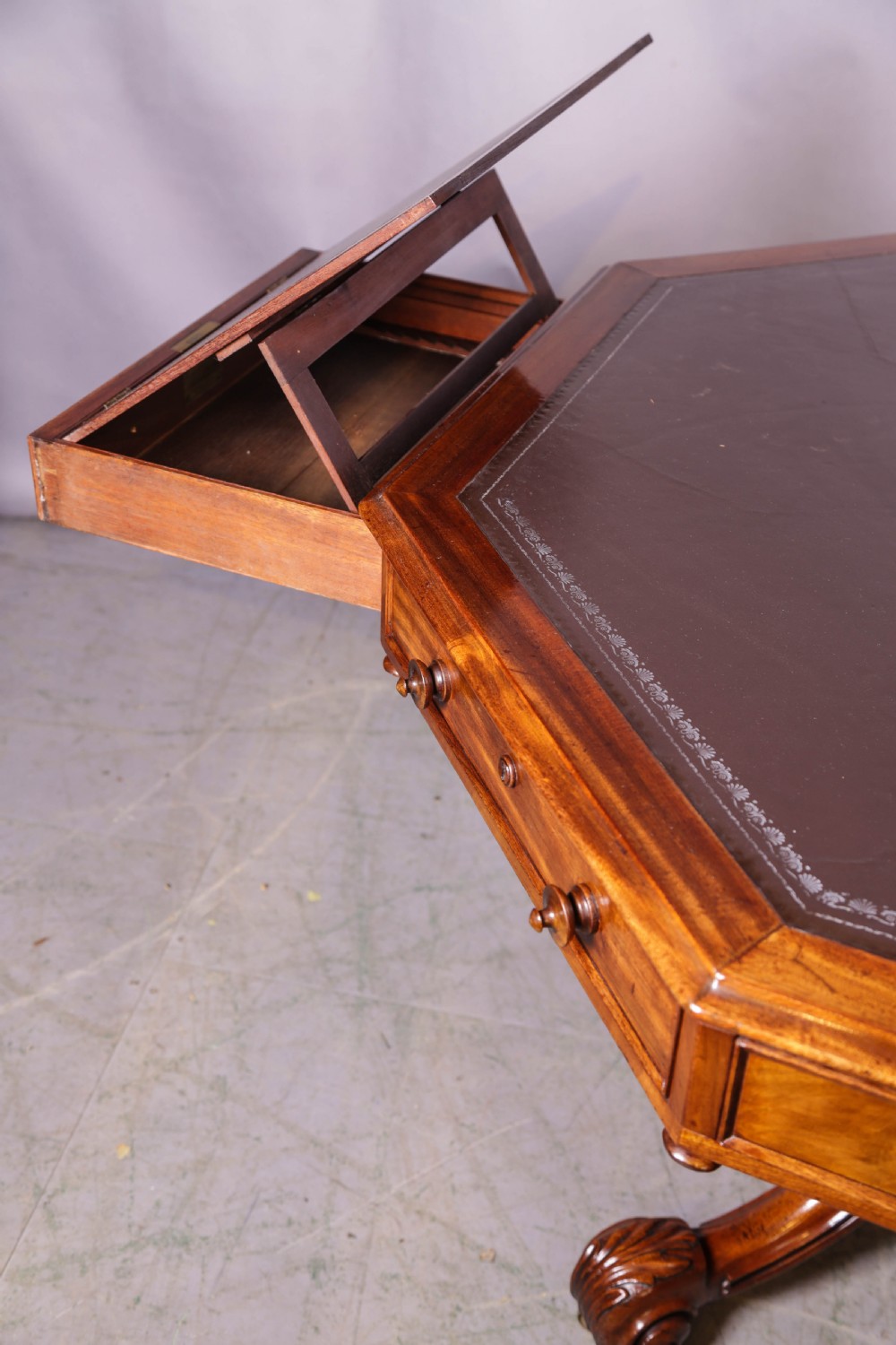A Rare Victorian Mahogany Rent Table  View XI