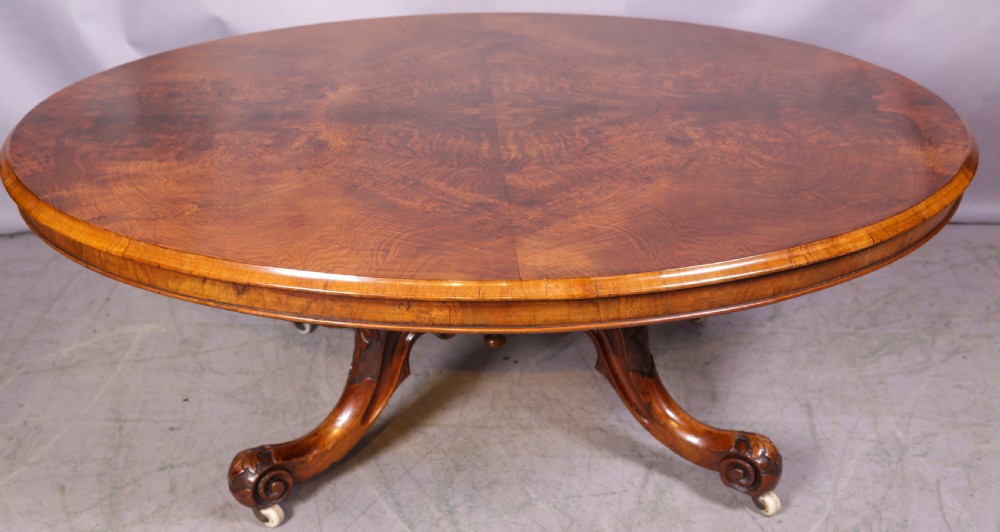 A Victorian Coffee Table in Burr Walnut