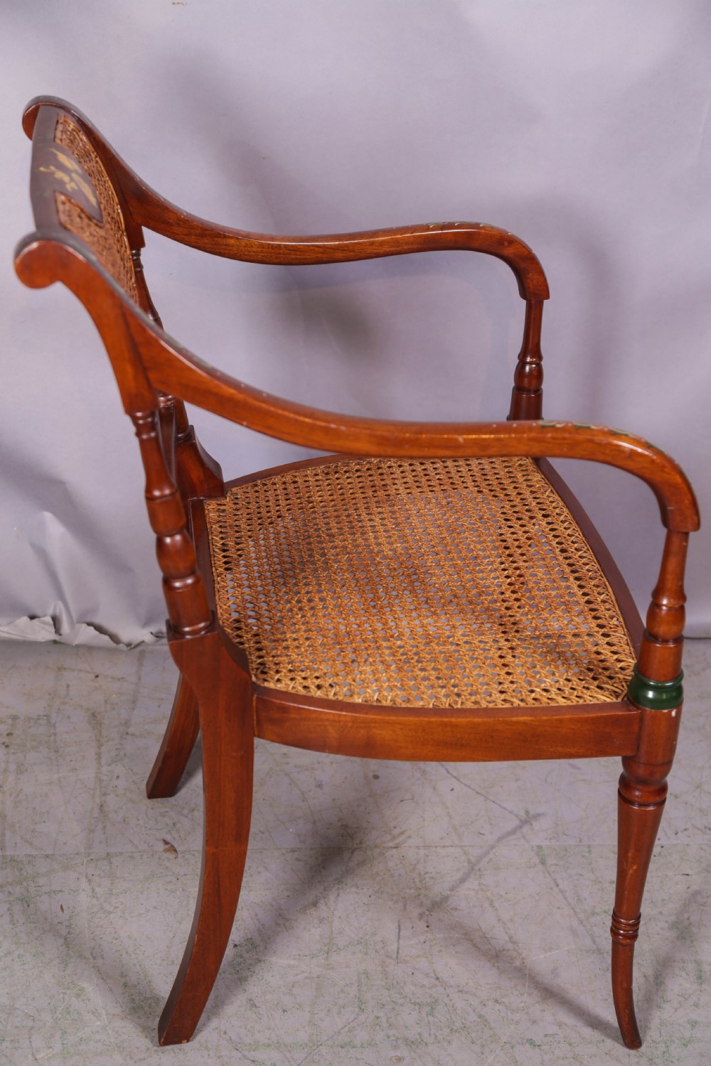 A Superb pair of painted armchairs View IV