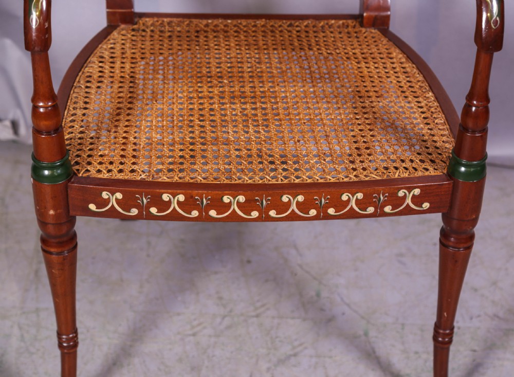 A Superb pair of painted armchairs View VI