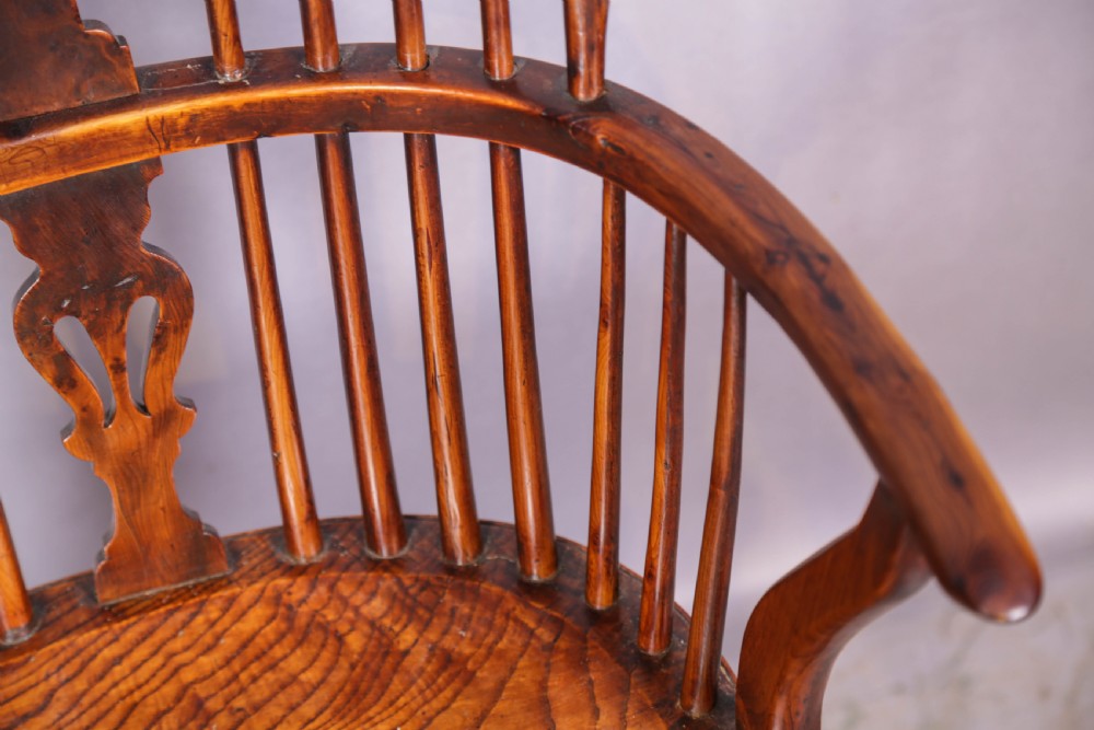 A Yew wood Windsor Chair William Wheatland  View VII