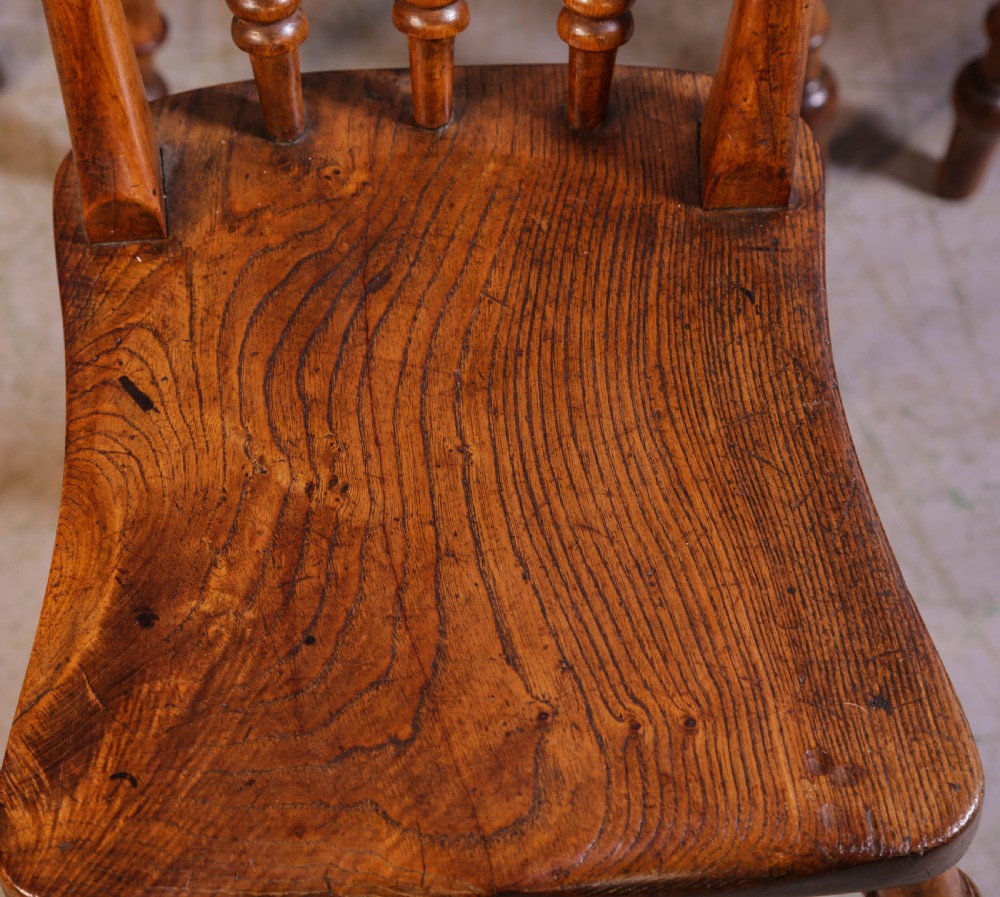 A Good near set of 4 Worksop made Kitchen Chairs rare model View III