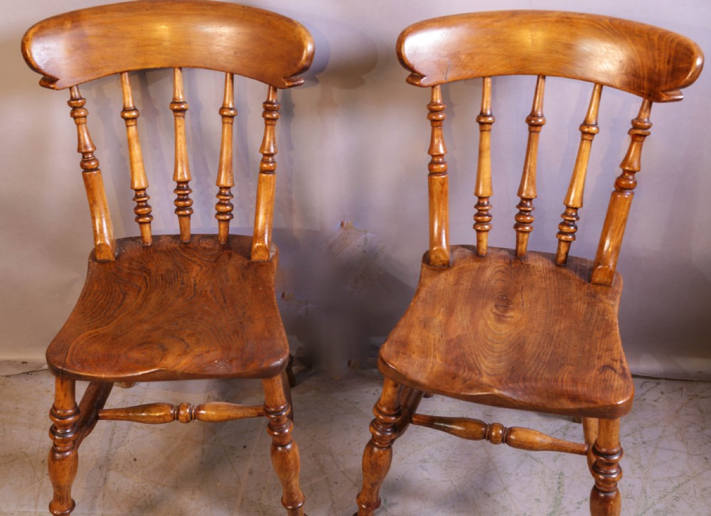 A Good near set of 4 Worksop made Kitchen Chairs rare model View VII