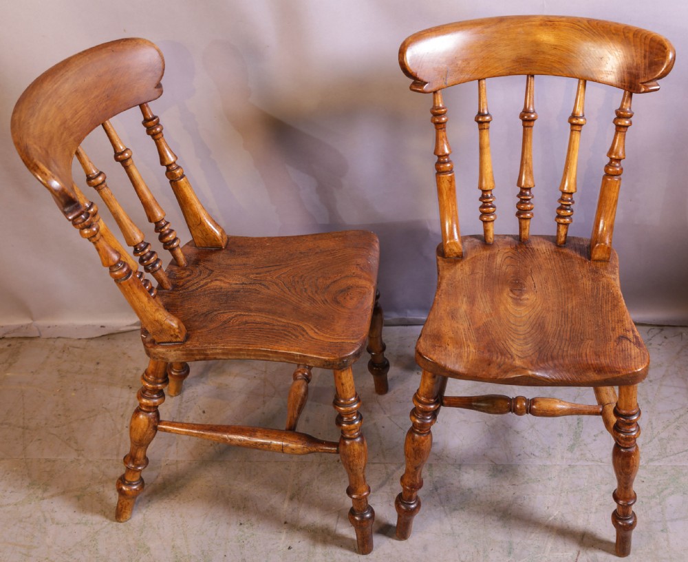 A Good near set of 4 Worksop made Kitchen Chairs rare model View VIII