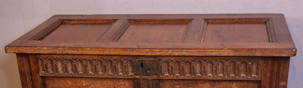 A 17th Century Oak Coffer nice condition View III